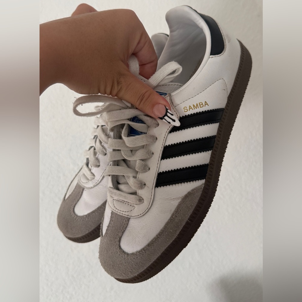 Adidas Samba White and Black